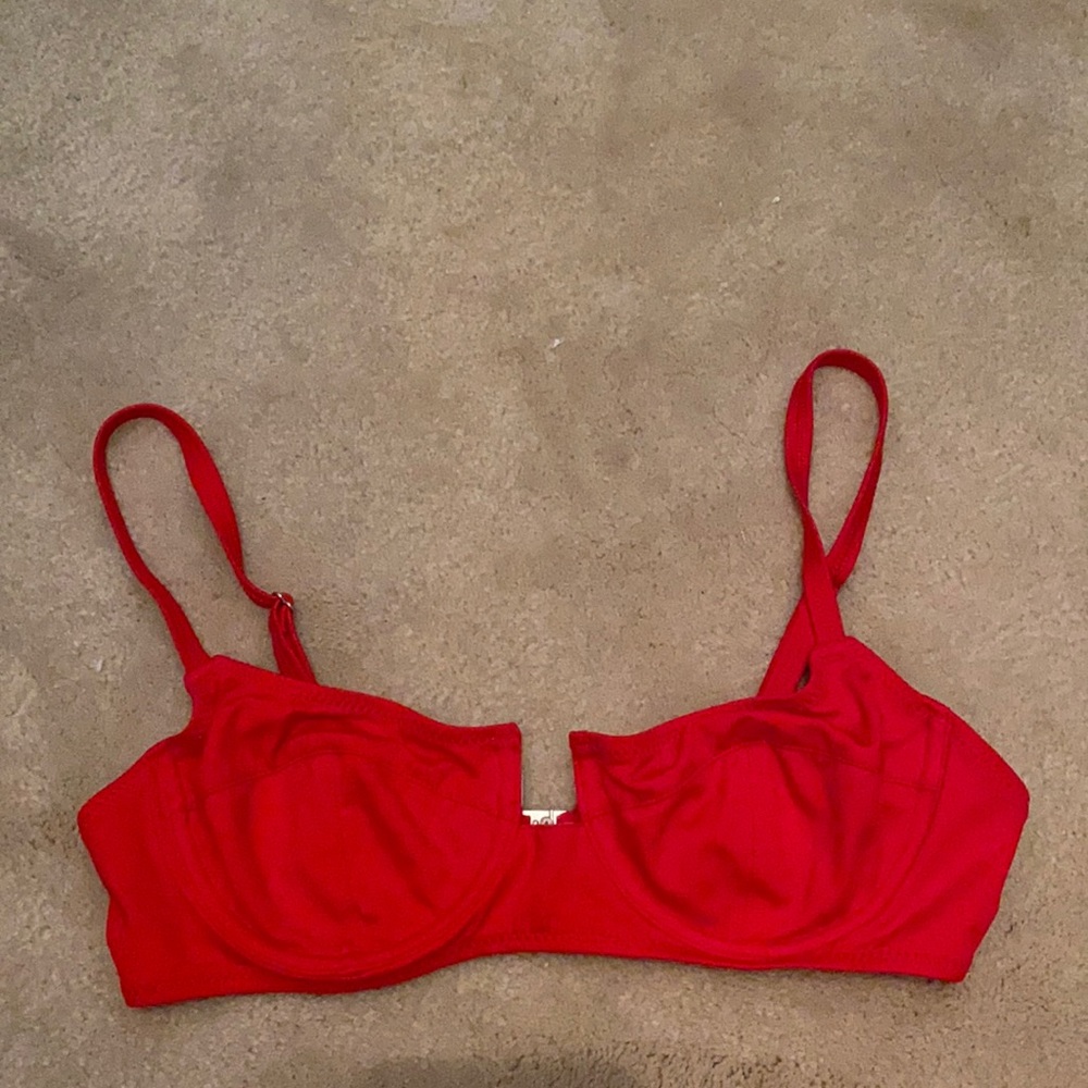 Solid and Striped/Redone Collab Bikini Top